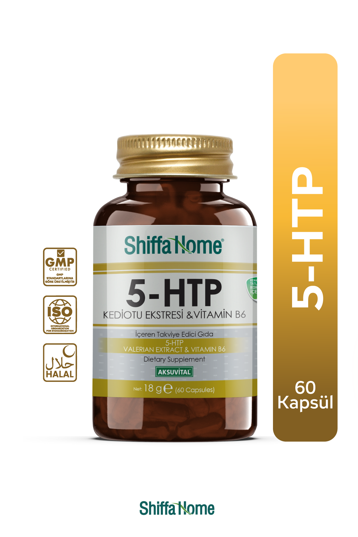 5-HTP & Kediotu Ekstresi & B6 Vitamini 60 Kapsül