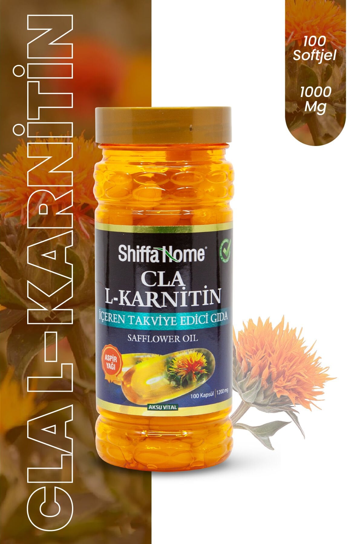 Aspir Yağı CLA L-Karnitin 100 Softjel