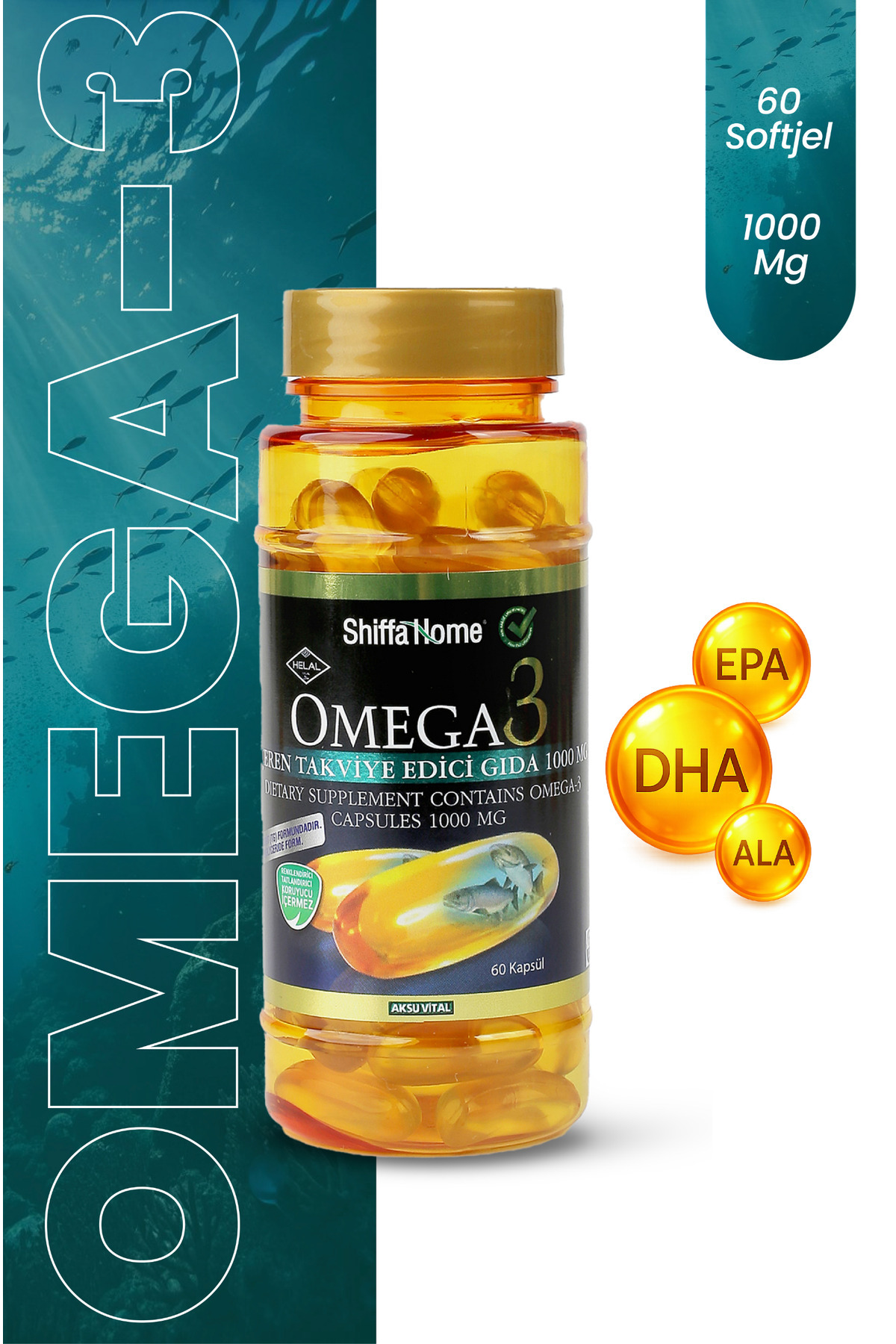 Omega 3 1000 mg 60 Softjel