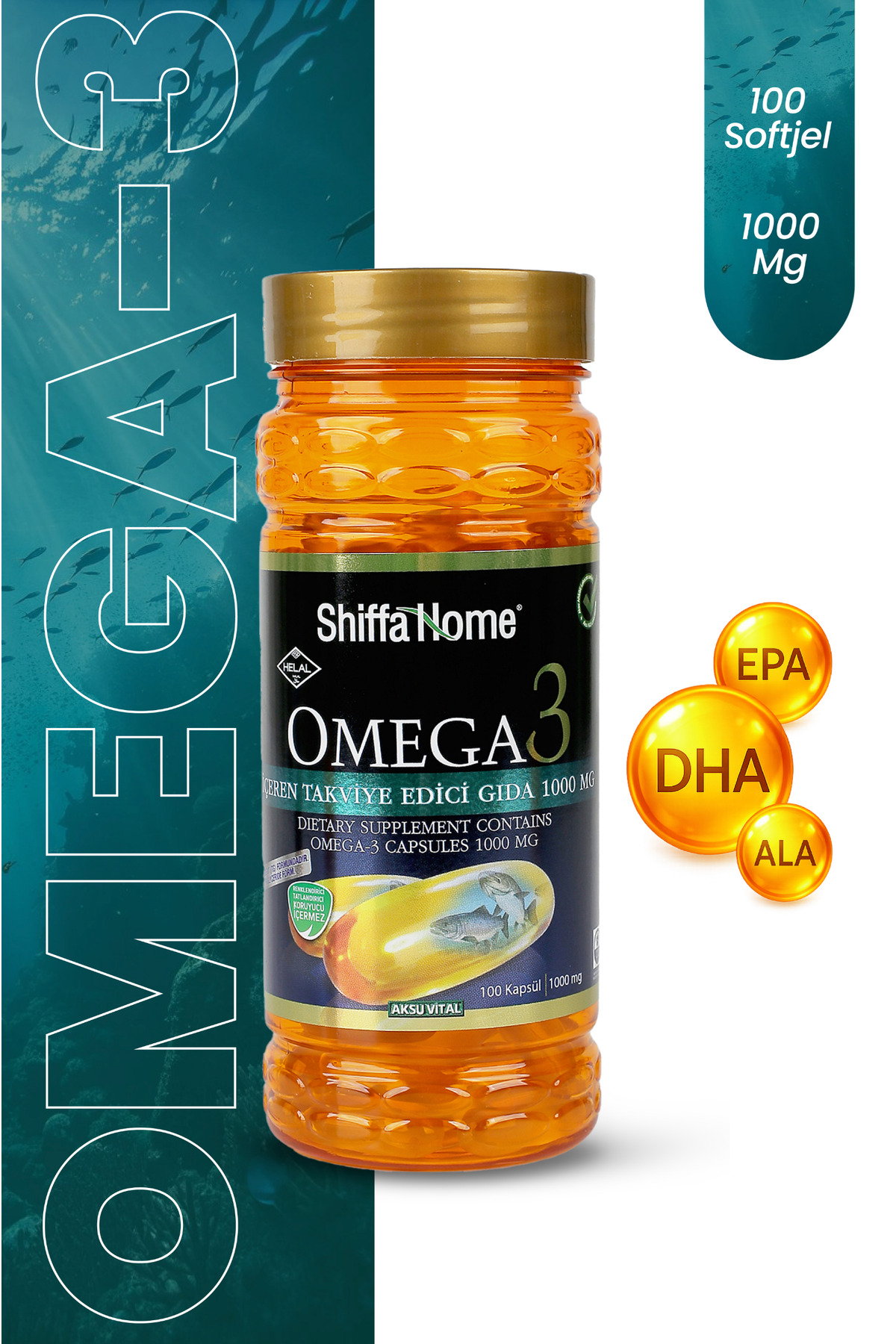 Omega 3 1000 mg 100 Softjel