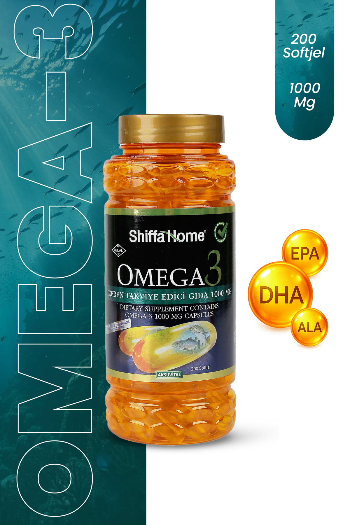Omega 3 1000 mg 200 Softjel