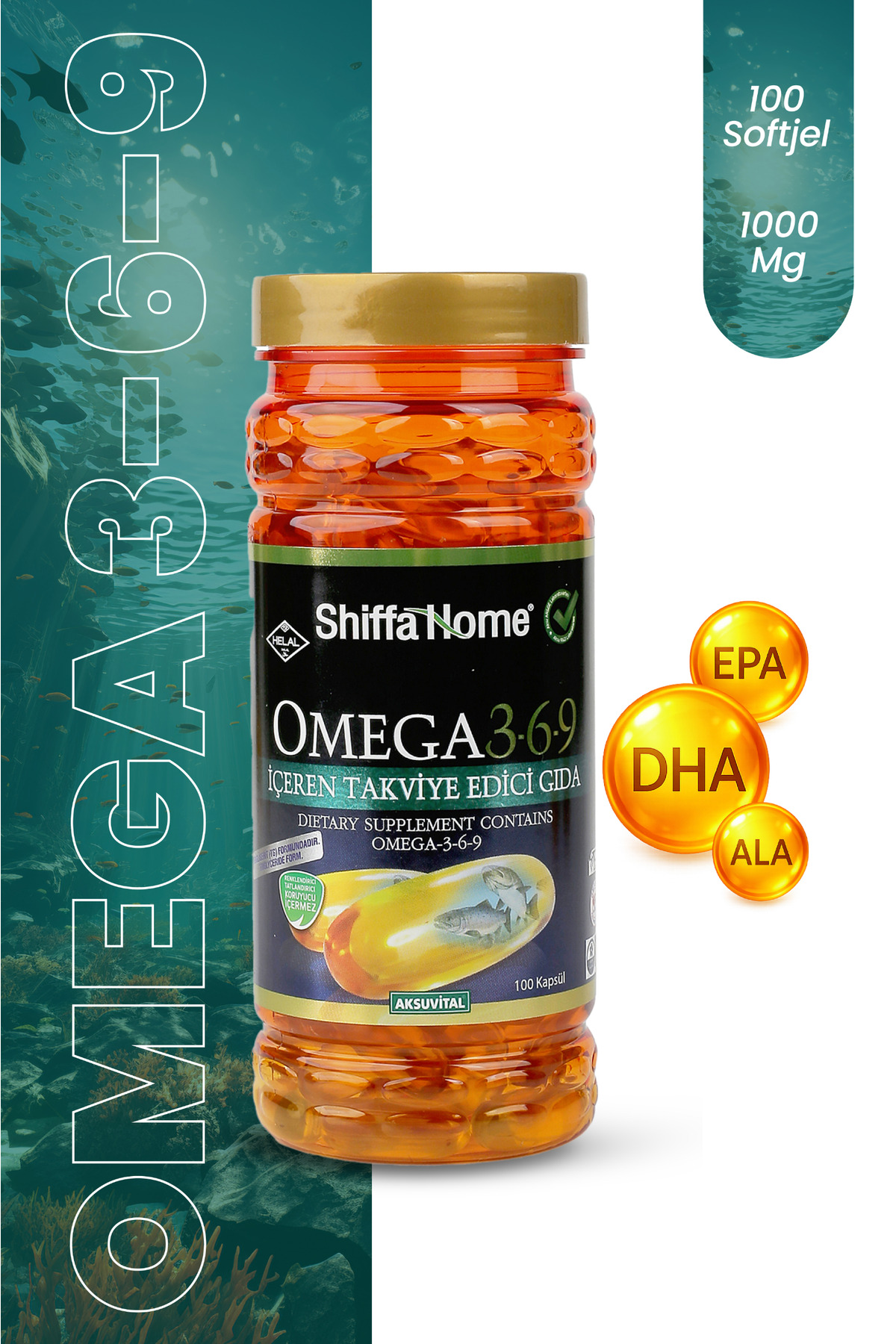 Omega 3-6-9 1000 mg 100 Softjel