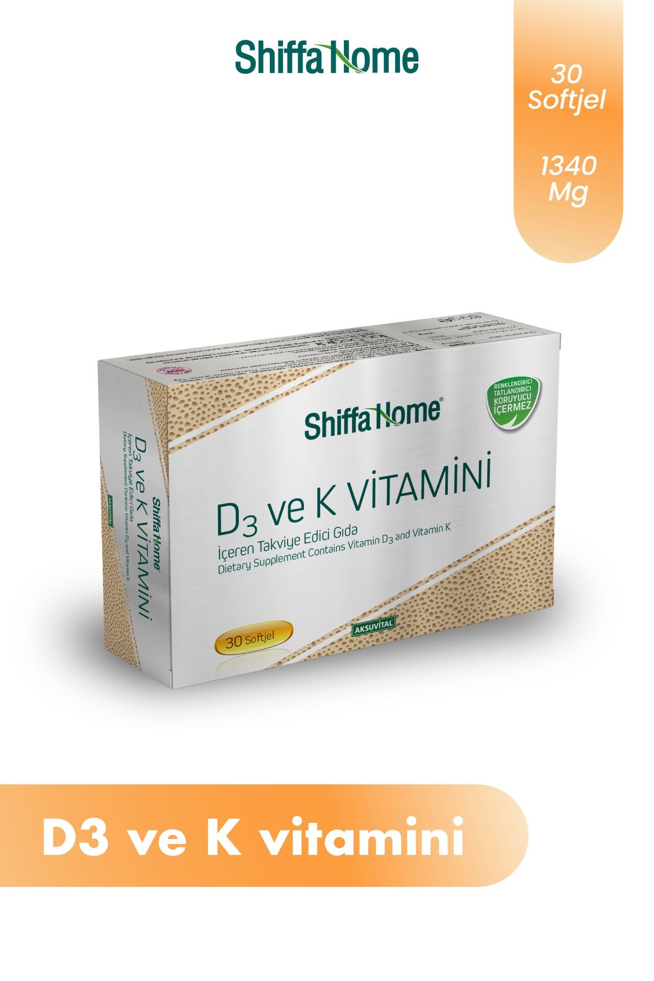 D3 ve K2 Vitamini 30 Softjel
