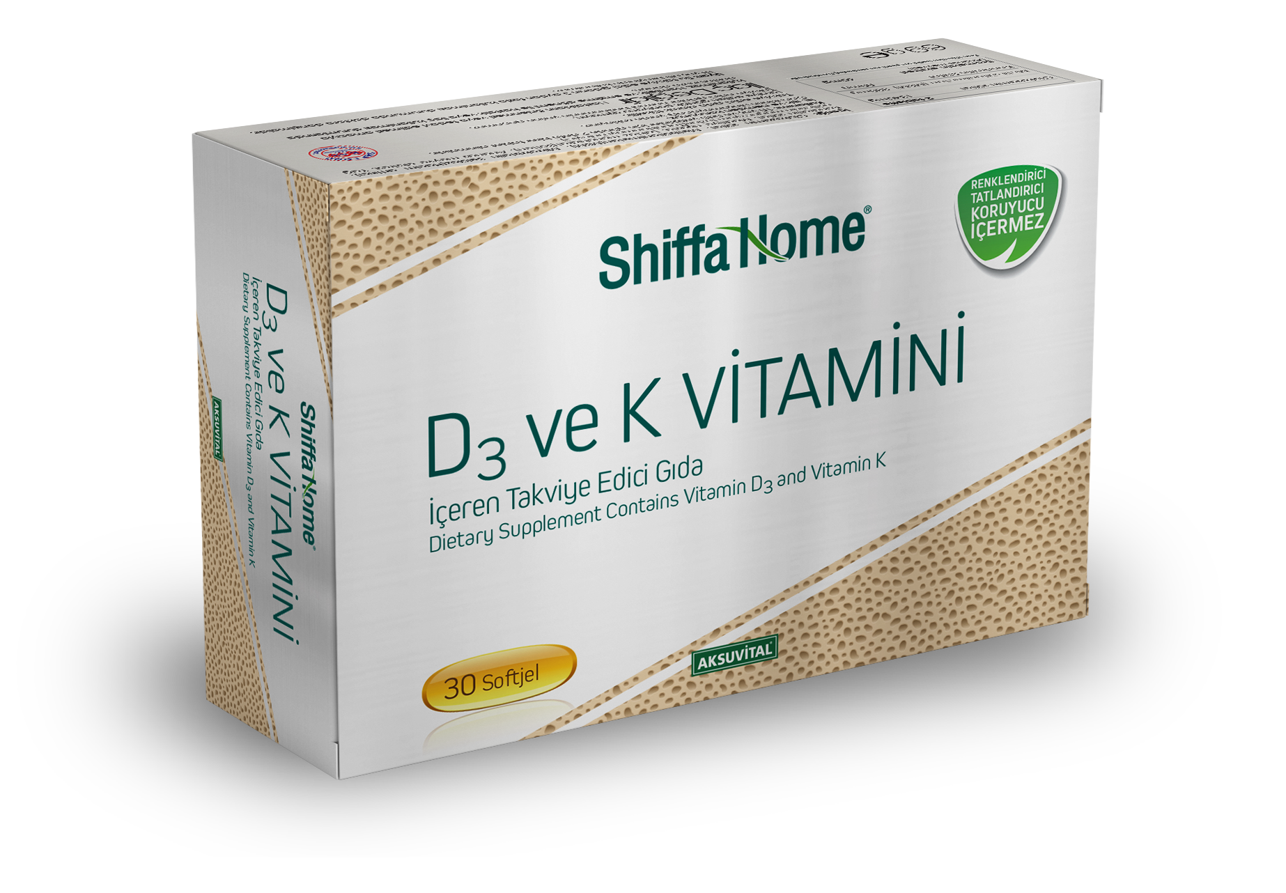 D3 ve K2 Vitamini 30 Softjel