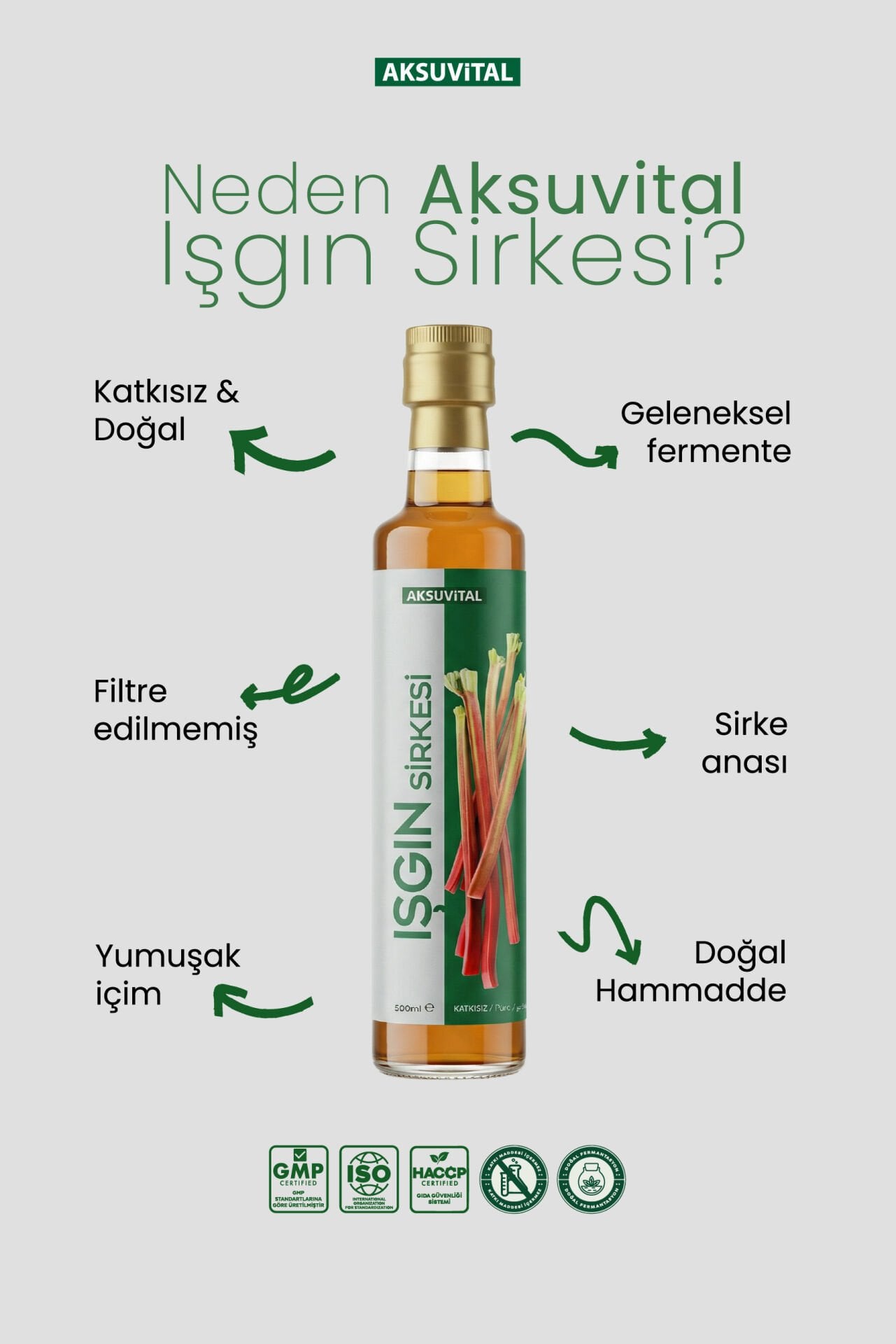 Işgın Sirkesi 500 ml.