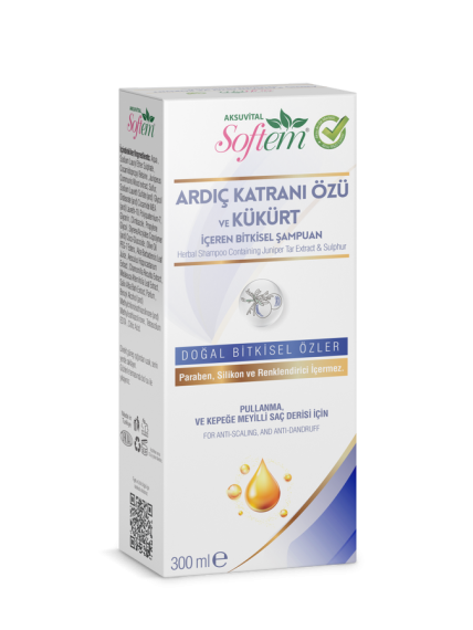 Ardıç Katranı Özü ve Kükürt İçeren Bitkisel Şampuan 300 ml