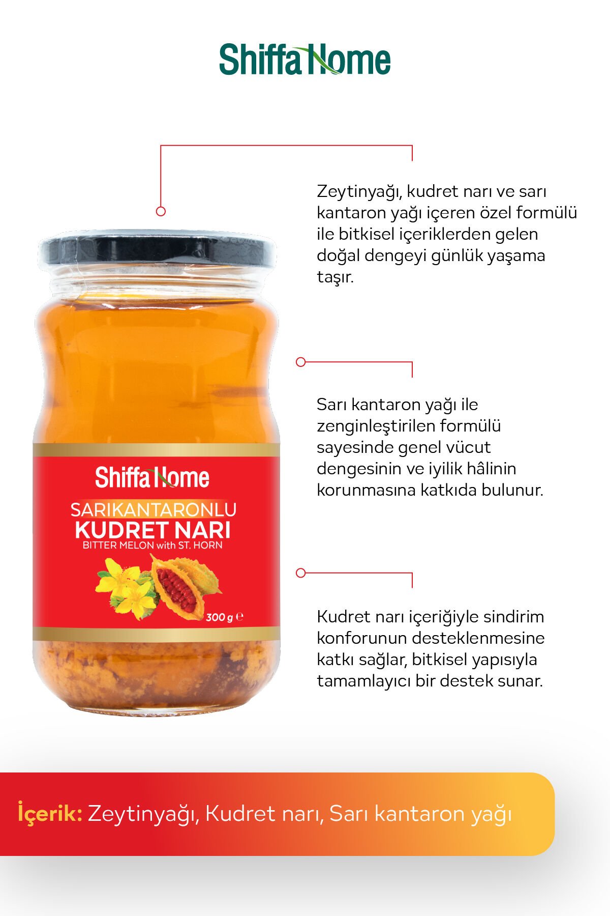 Sarı Kantaronlu Kudret Narı 300 ml