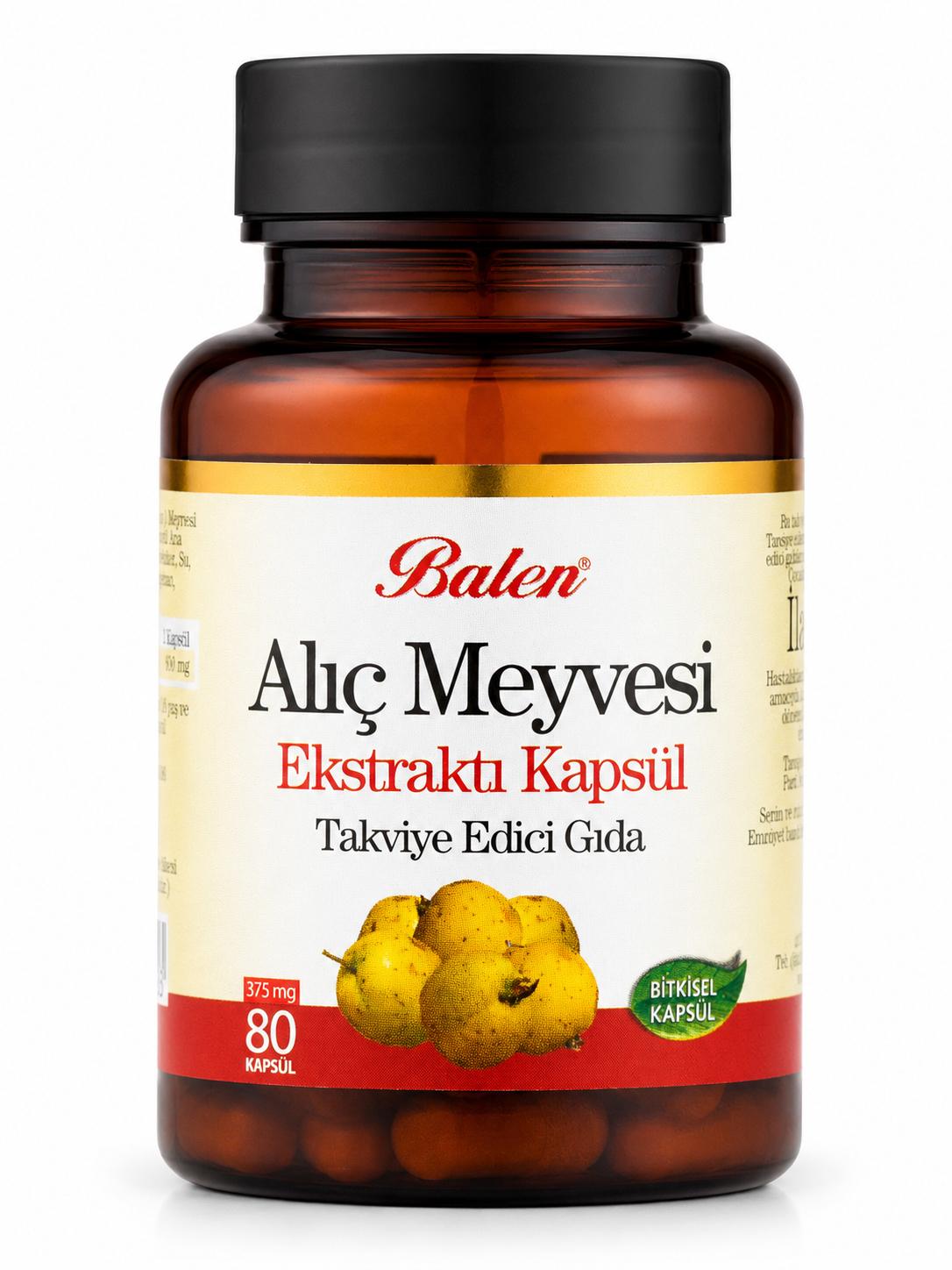 Alıç Meyvesi Ekstraktı 375 mg 80 Kapsül