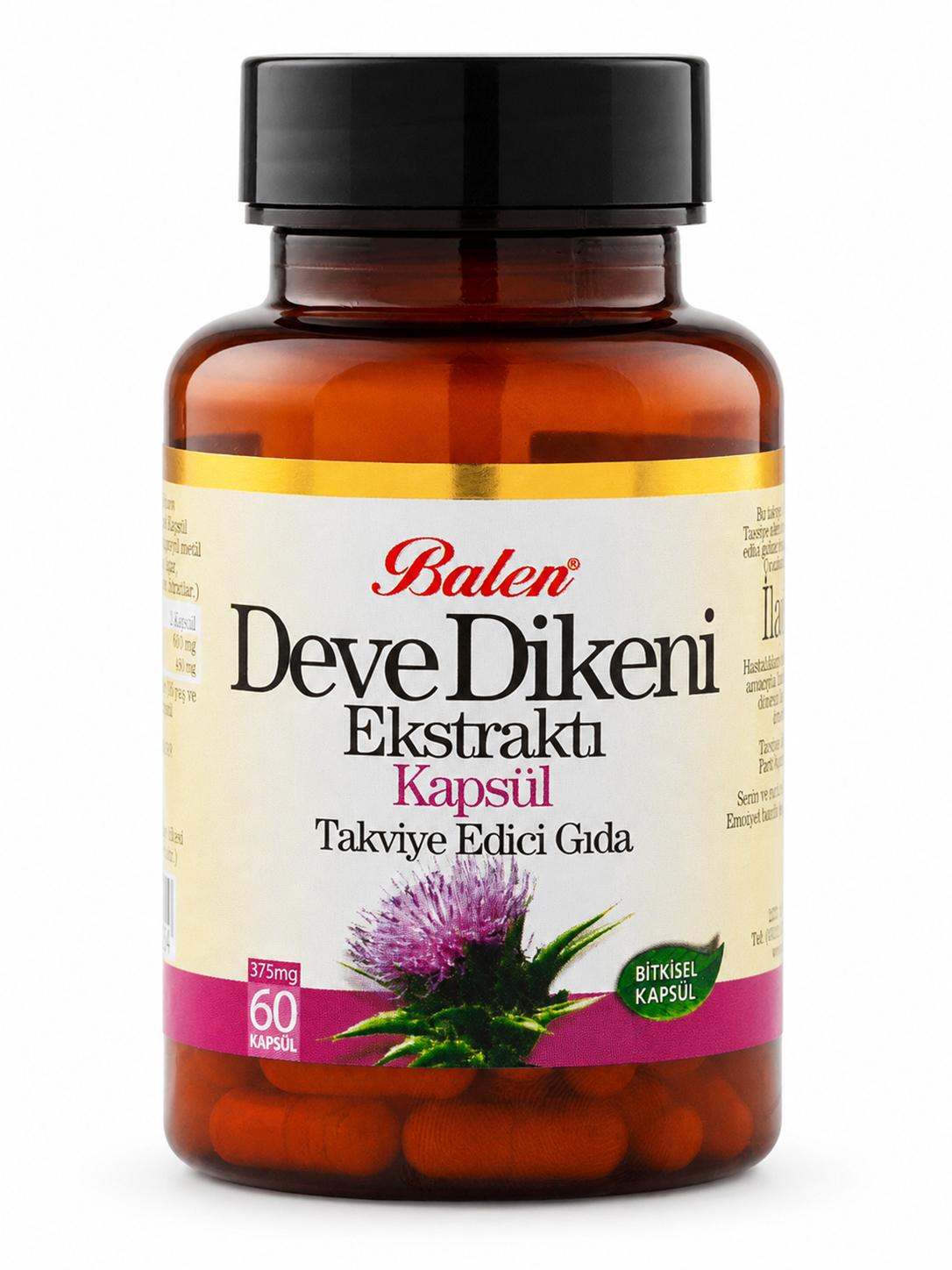 Deve Dikeni Ekstraktı 375 mg 60 Kapsül