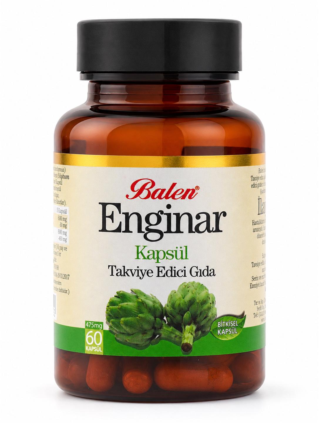 Enginar Ekstraktı 475 mg 60 Kapsül