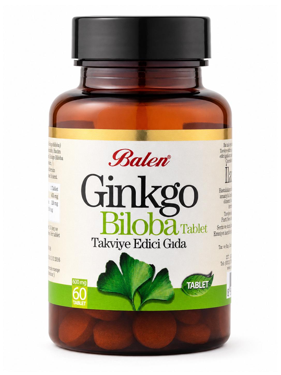 Ginkgo Biloba Tablet 600 mg 60 Tablet