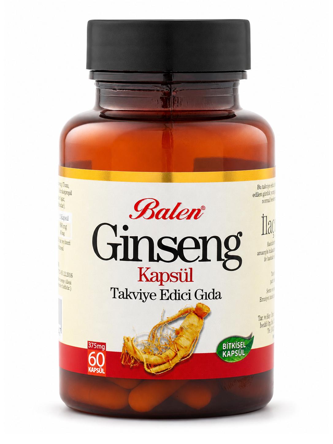 Kırmızı Ginseng 375 mg 60 Kapsül