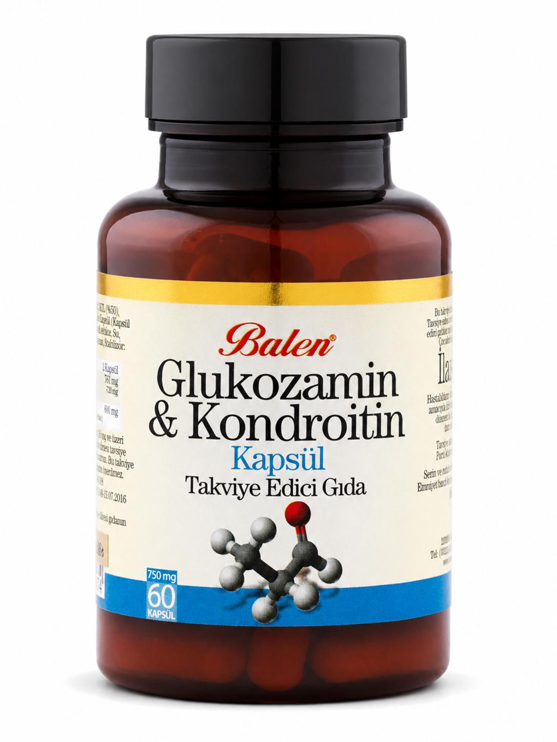 Glukozamin Kondroitin 750 mg 60 Kapsül
