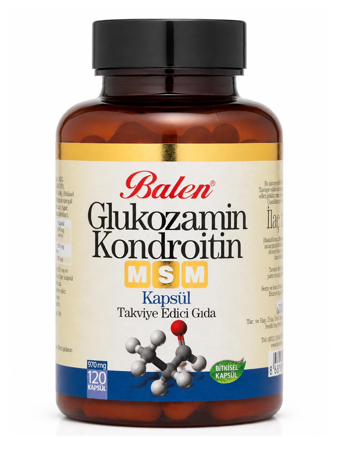 Glukozamin & Kondroitin & MSM 970 mg 120 Kapsül