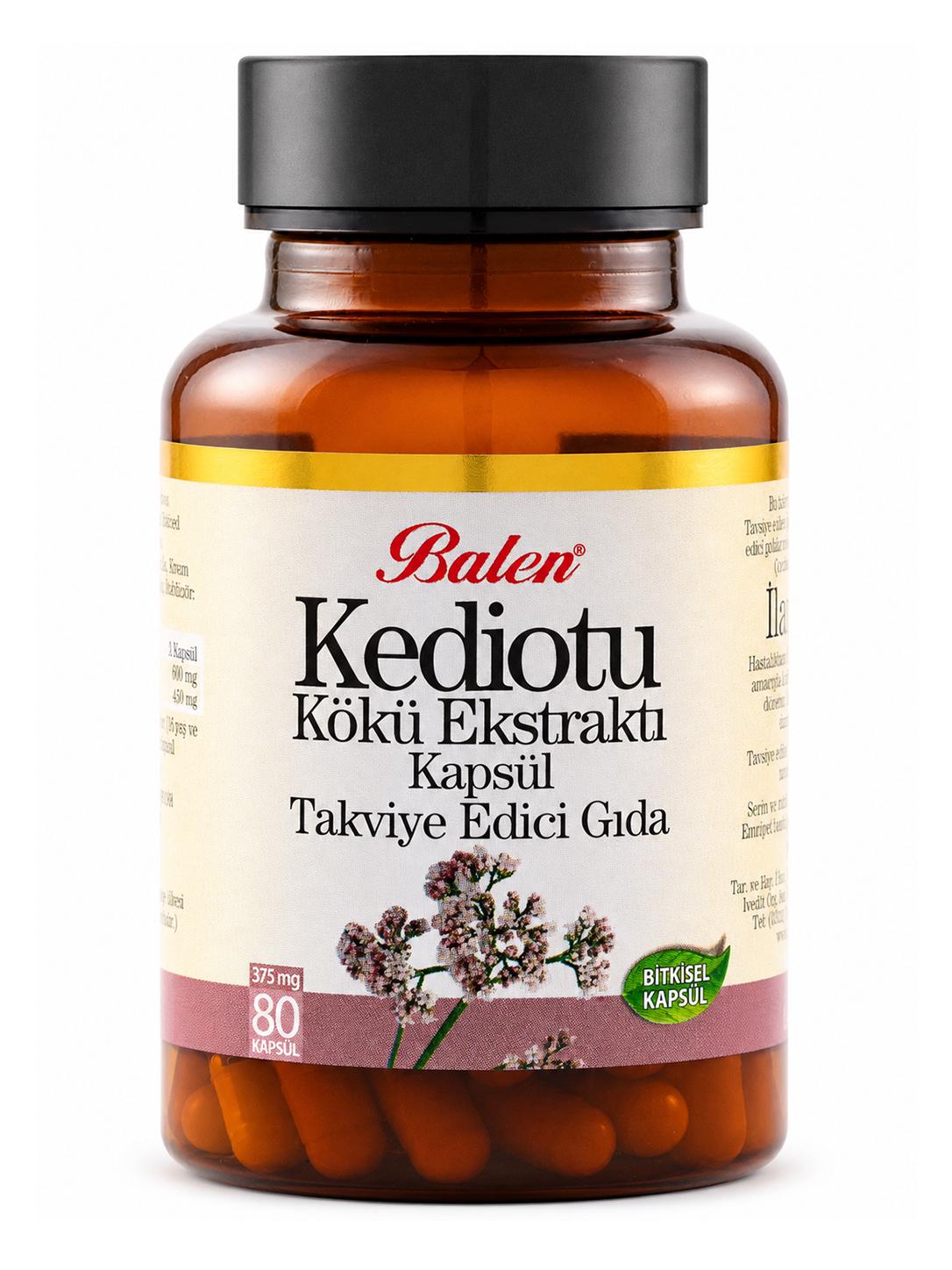 Kediotu Kökü Ekstraktı 375 mg 80 Kapsül