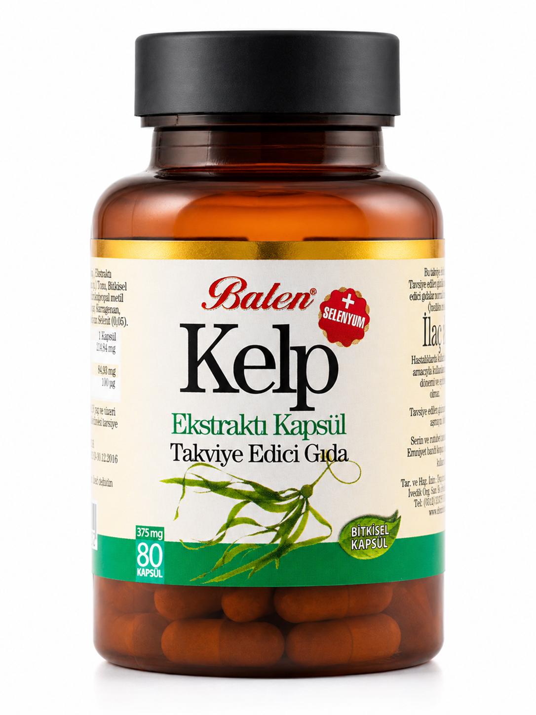 Kelp Ekstraktı + Selenyum Kapsül 375 Mg 60 Kapsül