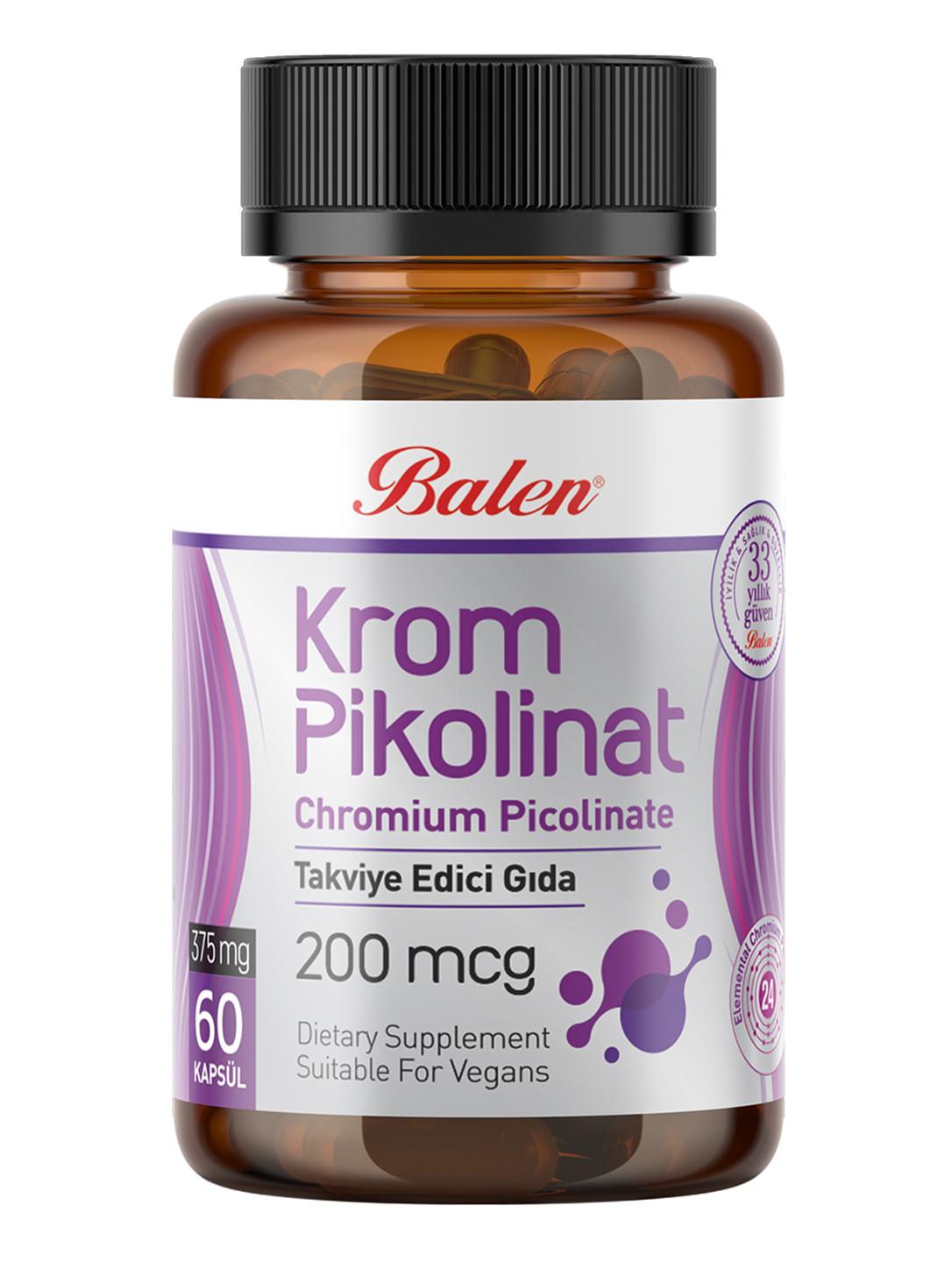 Krom Pikolinat 375 Mg 60 Kapsül
