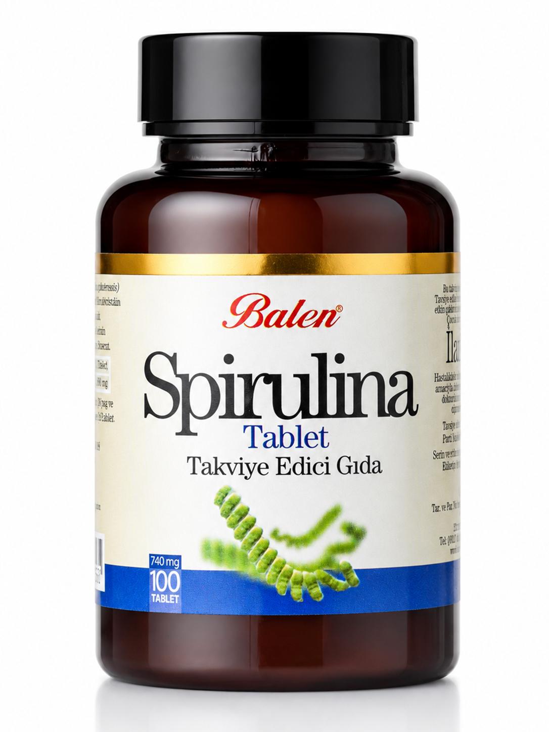 Spirulina 740 mg 100 Tablet