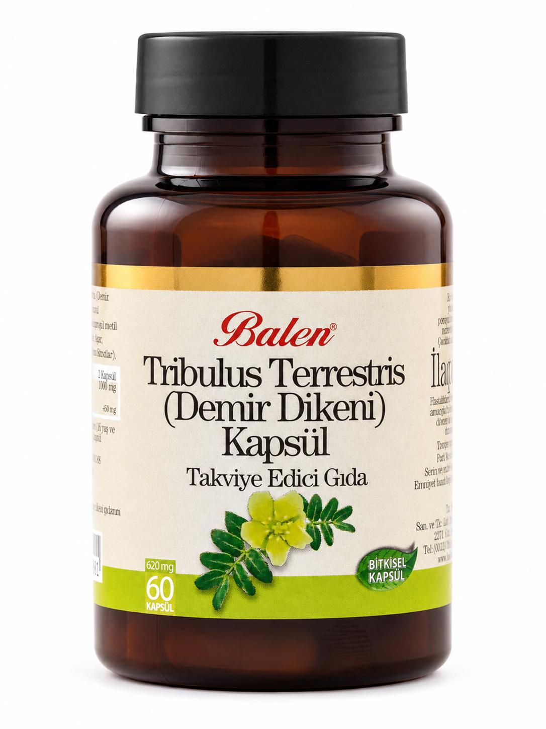Tribulus Terrestris (Demir Dikeni) 620 mg 60 Kapsül