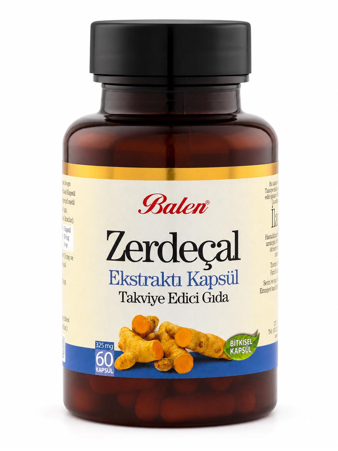 Zerdeçal Ekstraktı 325 mg 60 Kapsül