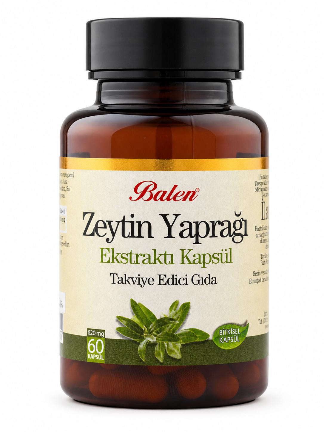 Zeytin Yaprağı Ekstraktı 620 mg 60 Kapsül